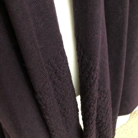 CAbi Plum Drape Front Cardigan - Picture 2 of 8